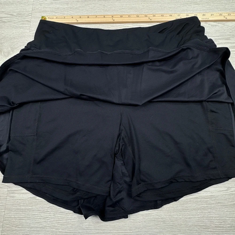 Torrid Women's Skort Active Crossover Waistband Black Size 3 Plus Athletic Skirt